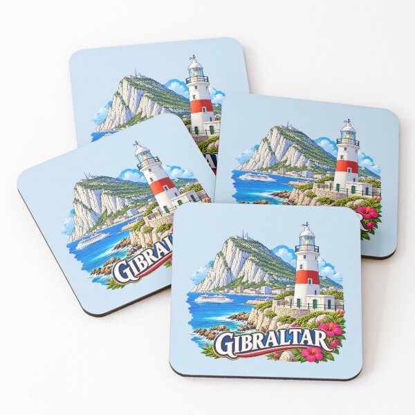 Item preview, Gibraltar - Europa Point Lighthouse, Coastal Scene designed and sold by Myra365Art.