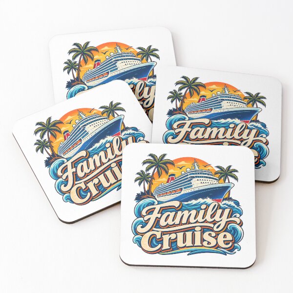 Item preview, Family Cruise Sunset Ocean Ship Palms Vacation Traveler designed and sold by Photo-Sphere101.