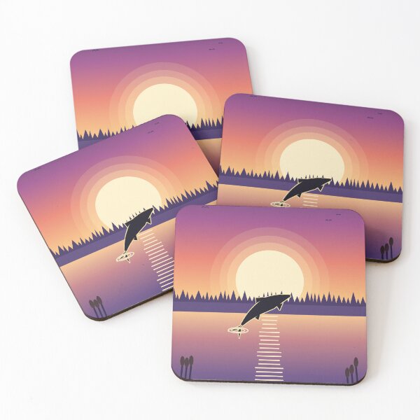 Item preview, Sunset Catch Leaping Fish designed and sold by SLATTS BRANDS MEDIA.