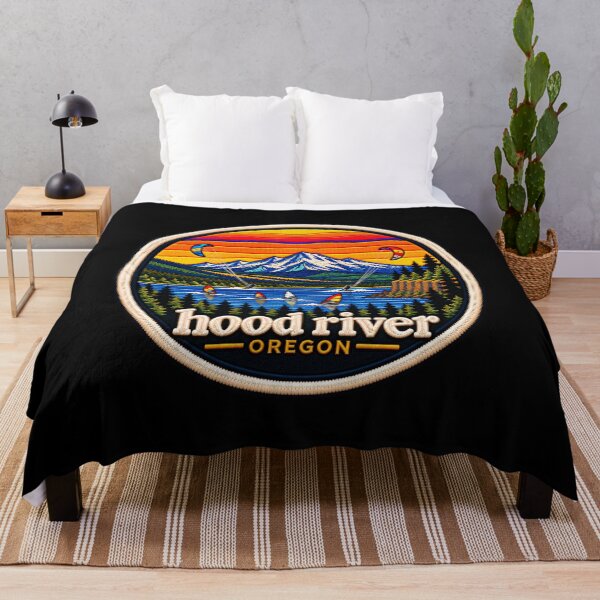 Item preview, Hood River Oregon Embroidered Scenic Patch designed and sold by Swanny's Custom T-shirt and Gift Designs.