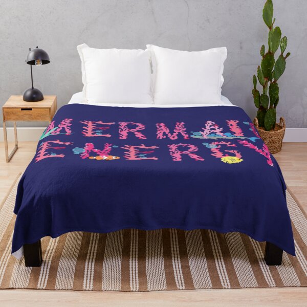 Item preview, Mermaid Energy - Coastal Coral Lettering designed and sold by drift&sketch.