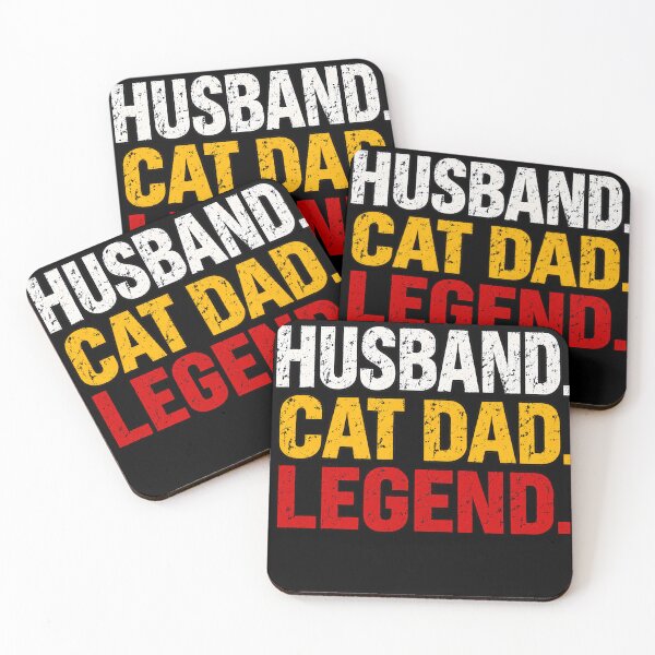 Item preview, husband Cat Dad legend designed and sold by lcnsdjstrtry.