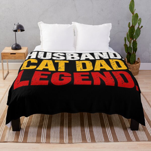 Item preview, husband Cat Dad legend designed and sold by lcnsdjstrtry.