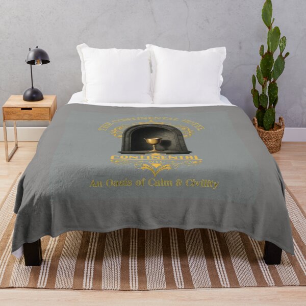 Item preview, The Continental Hotel NYC Emblem Gold Art-93 designed and sold by JULIEPBURGESS.