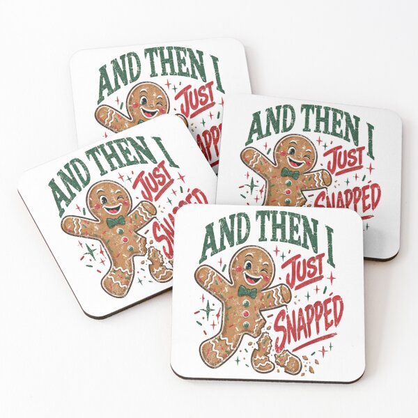 Item preview, And Then I Just Snapped – Retro Gingerbread Christmas Graphic designed and sold by William-Do-X.