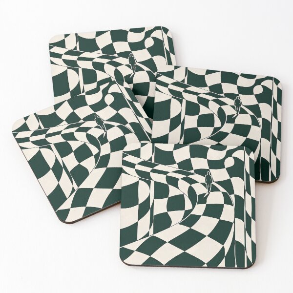Item preview, Surreal Checkerboard Optical Illusion Abstract Art designed and sold by Luvahawb.