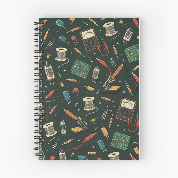 Item preview, Soldering Pattern | Vintage Electronics Workbench, Soldering Irons, Multimeters, Resistors and Tubes designed and sold by NominalSystems.