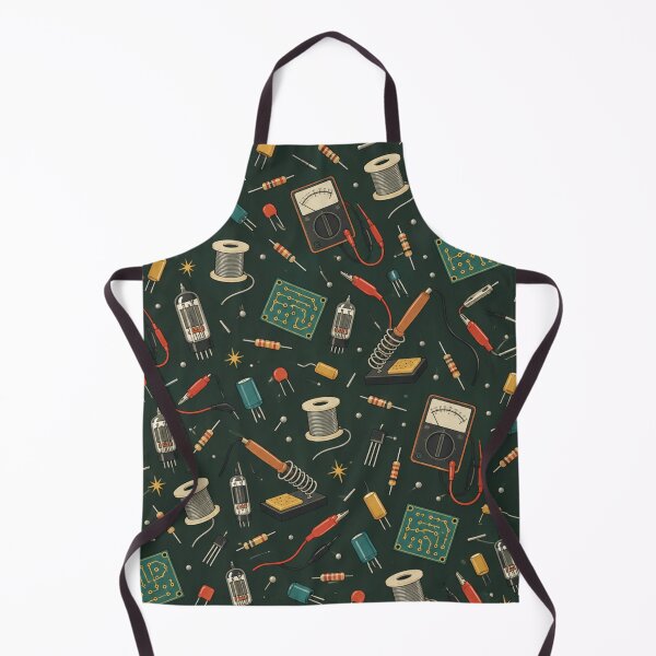 Item preview, Soldering Pattern | Vintage Electronics Workbench, Soldering Irons, Multimeters, Resistors and Tubes designed and sold by NominalSystems.