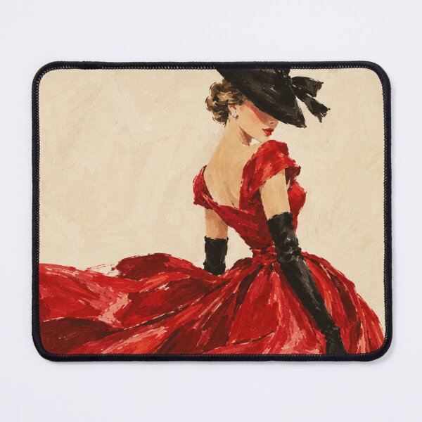 Item preview, Red Dress Lady designed and sold by Quiet Sun.