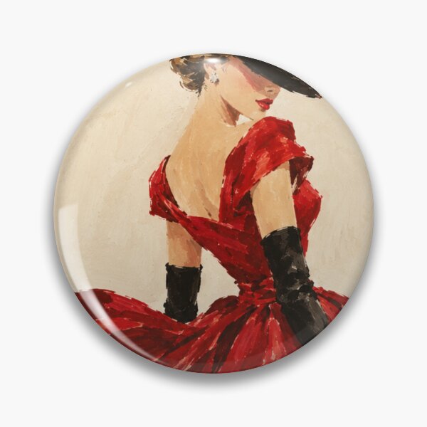 Item preview, Red Dress Lady designed and sold by Quiet Sun.