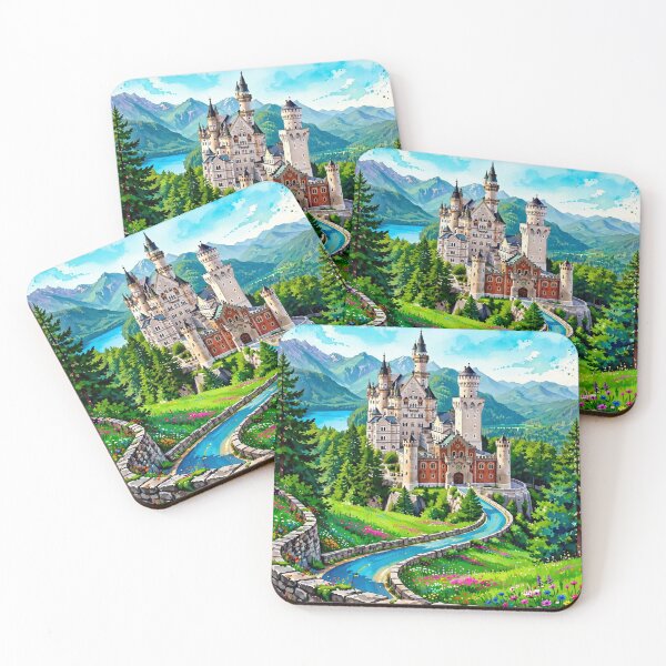 Item preview, Germany — Neuschwanstein Castle — A Fairytale Across the Alps designed and sold by DibujandoPorfa.