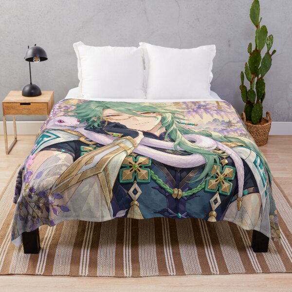 Item preview, Baizhu Genshin Impact White Snake Wisteria Garden Elegance designed and sold by Drissorartisa.