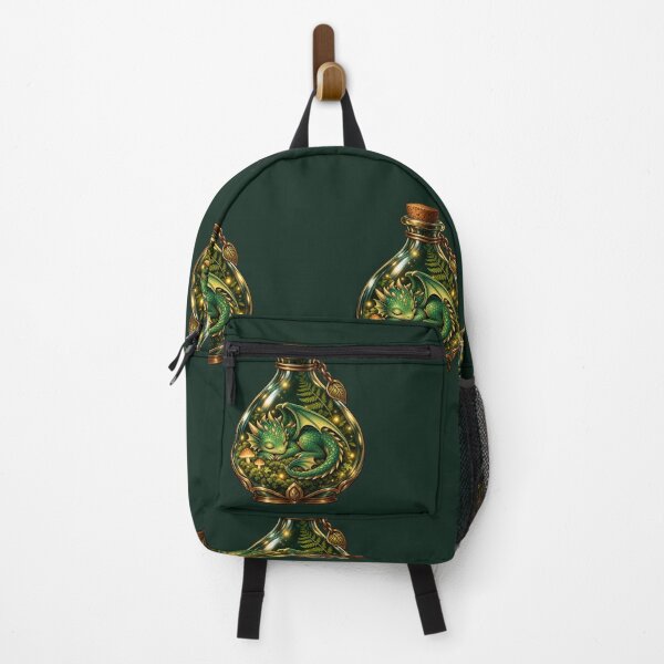 Item preview, Sleeping Emerald Dragon in a Forest Potion Bottle designed and sold by mayank2401.