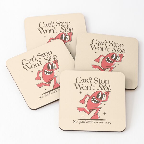 Item preview, Can't Stop Won't Stop - Vintage Retro Character Illustration designed and sold by adipra.