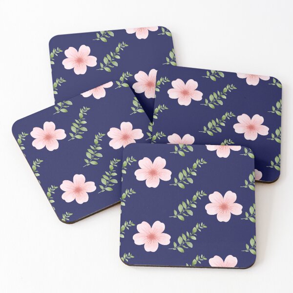 Item preview, Pink Cherry Blossom Navy Seamless Pattern designed and sold by Deanmindvortex.