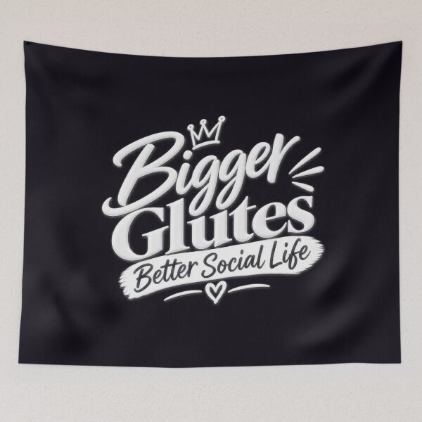 Item preview, Bigger Glutes Make Your Life Better Funny Gym Motivation designed and sold by The Happiness Market .