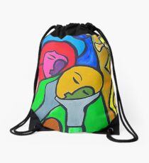 Embracing Drawstring Bag