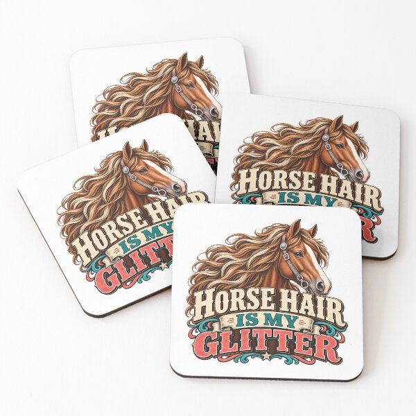 Item preview, Horse Hair Is My Glitter Funny Western Equestrian Horse Lover Country Cowgirl designed and sold by Photo-Sphere101.