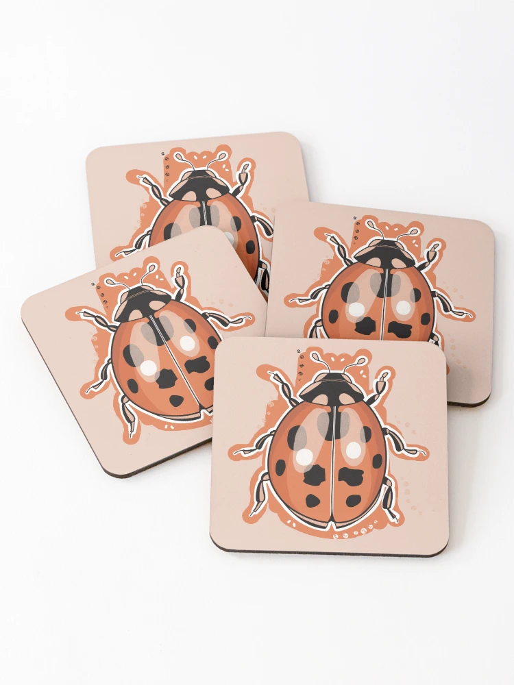 Thumbnail 1 of 5, Coasters (Set of 4), Ladybug designed and sold by Old Friends.
