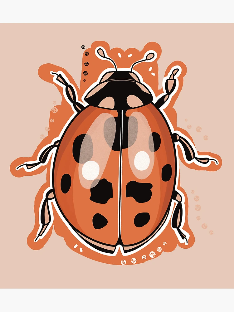Thumbnail 3 of 3, Poster, Ladybug designed and sold by Old Friends.