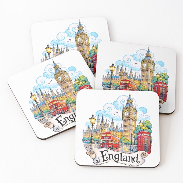 Item preview, Big Ben London England Travel Illustration designed and sold by EdwinkOne.