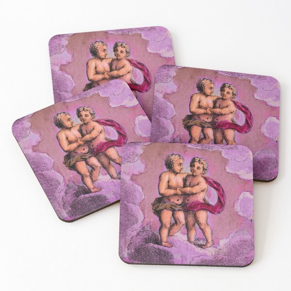 Item preview, Gemini Twins Antique French Fortune Card in Purple designed and sold by Fani*.