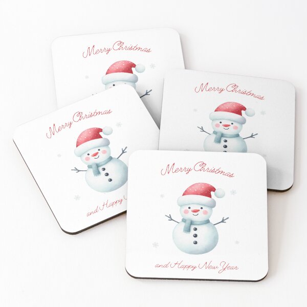 Item preview, Merry Christmas and Happy New Year – Cute Snowman  designed and sold by Wild Sacred Soul.