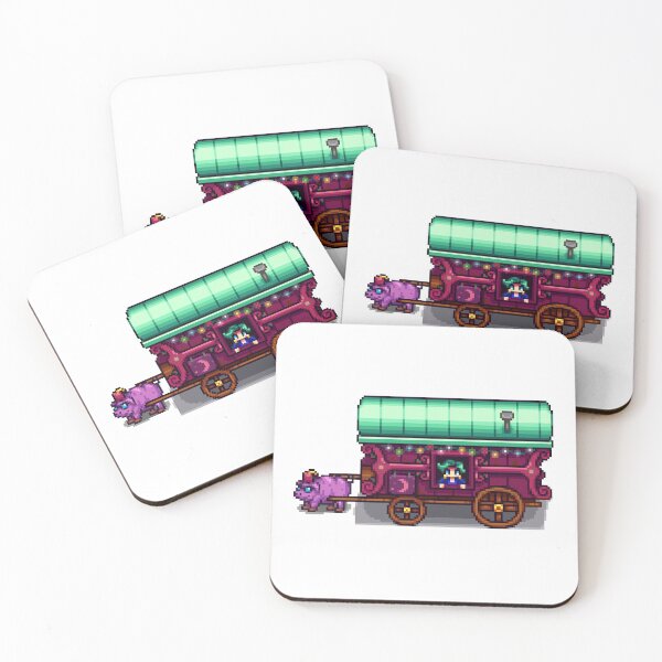Item preview, Traveling Merchant Stardew Valley Stickers Traveling Cart  designed and sold by Pixel_Pop.