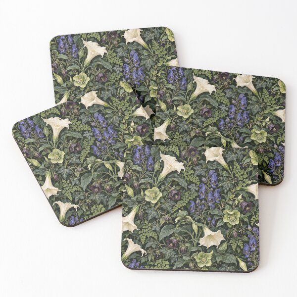 Item preview, Garden of Forbidden Flowers – Victorian Poisonous Plant Pattern designed and sold by Lichtisign.