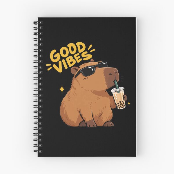 Item preview, Cool Capybara Drinking Boba Tea - Good Vibes designed and sold by ByGio.