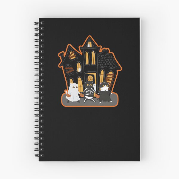 Item preview, Cute Halloween Cats Haunted House Design designed and sold by OlyvieArt.