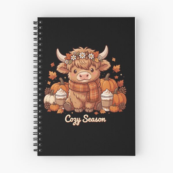 Item preview, Cozy Highland Cow Autumn Pumpkin Spice designed and sold by Zizo-DR44.