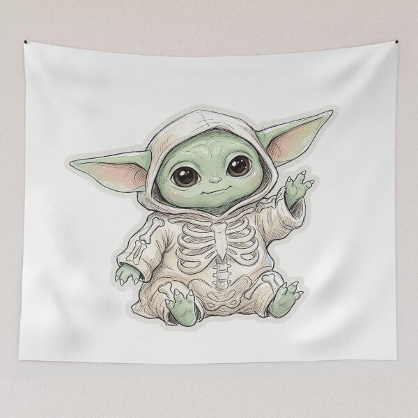 Item preview, BABY YODA DANCING SKELETON designed and sold by melyverso.
