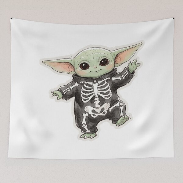 Item preview, BABY YODA DANCING SKELETON designed and sold by melyverso.