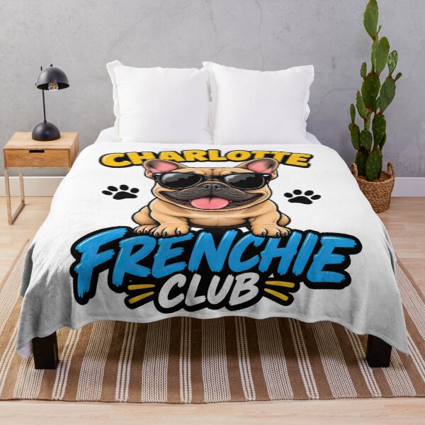 Item preview, Charlotte Frenchie Club – Cute French Bulldog Design for Charlotte Dog Owners designed and sold by LazyOwlStore.