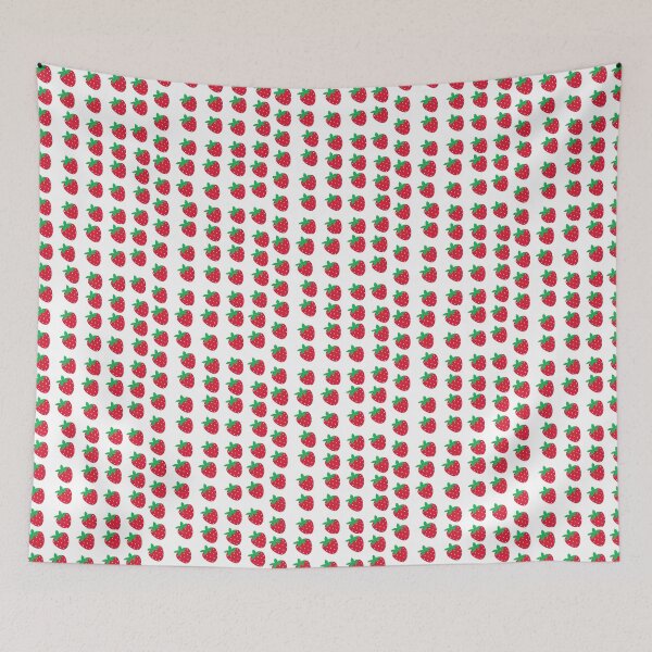 Item preview, ​Cute Strawberry Fruit Pattern Cottagecore Aesthetic designed and sold by BaddiewithBuzz.