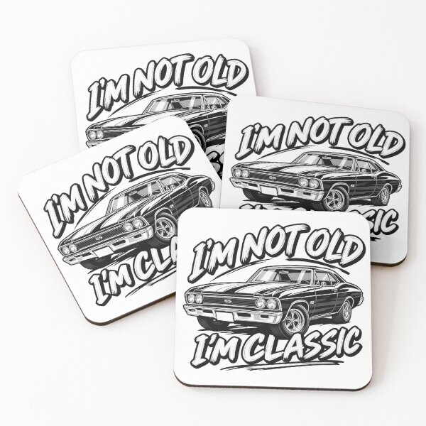 Item preview, I'm Not Old, I'm Classic – Vintage Muscle Car Typography Design designed and sold by IrhaArts.