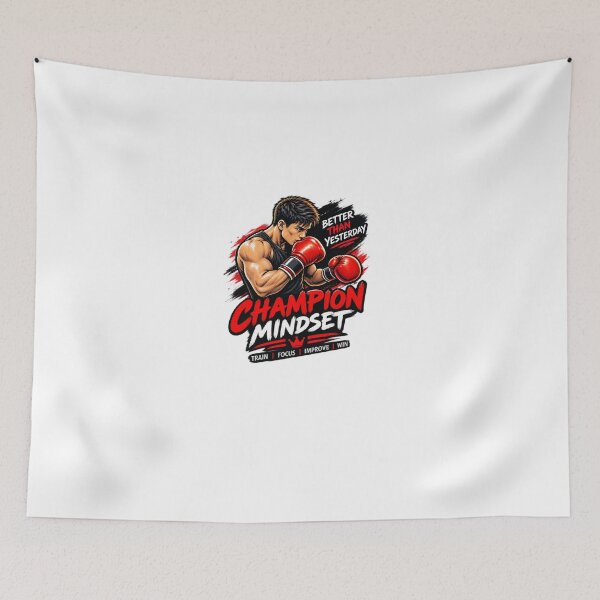 Item preview, Champion Mindset Boxing Motivation Fighter Gym Workout designed and sold by Artbysarmina.