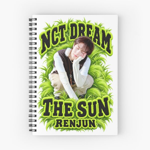 Item preview,  NCT DREAM Renjun The Sun Lime Fuzzy Typography designed and sold by Valeree Store.