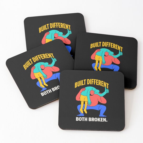 Item preview, Built Different Both Broken Funny Gym Humor designed and sold by SplashTastic.
