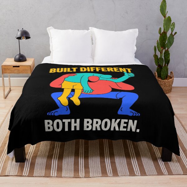 Item preview, Built Different Both Broken Funny Gym Humor designed and sold by SplashTastic.