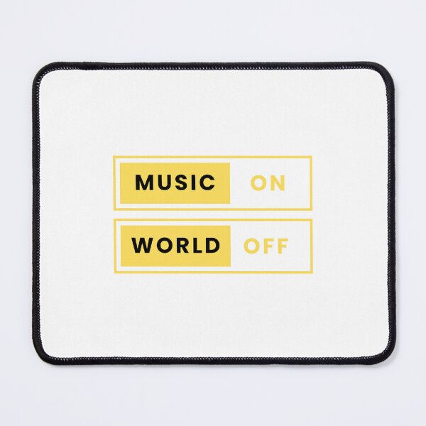 Item preview, Music On World Off Toggle Design designed and sold by AllProCraft.