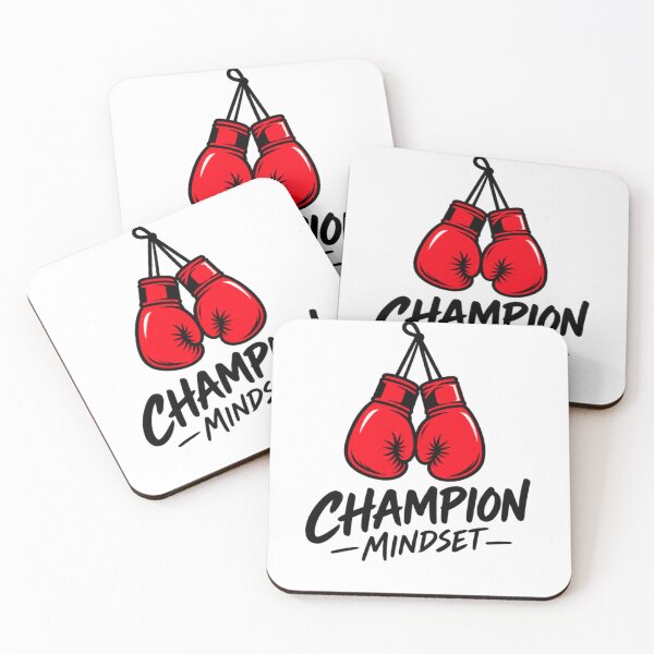 Item preview, Champion Mindset Boxing Gloves Motivational Art designed and sold by Artbysarmina.