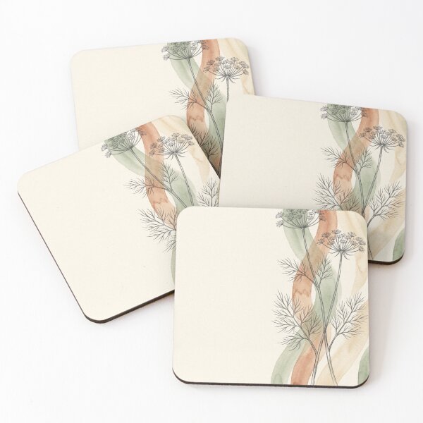 Item preview, Fennel Fronds Ribbon Bands | Sage Terracotta Herb Botanical Art designed and sold by Zaramodo.