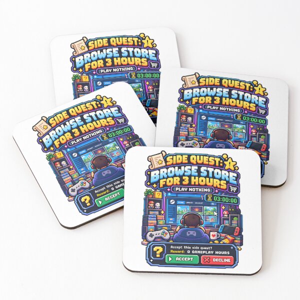 Item preview, Side Quest Browse Store Play Nothing Pixel Art designed and sold by LoafLogic.