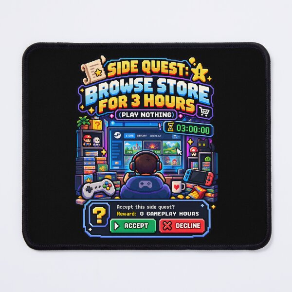 Item preview, Side Quest Browse Store Play Nothing Pixel Art designed and sold by LoafLogic.