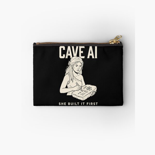 Item preview, Cave AI She Built It First Women In Tech Humor designed and sold by SplashTastic.