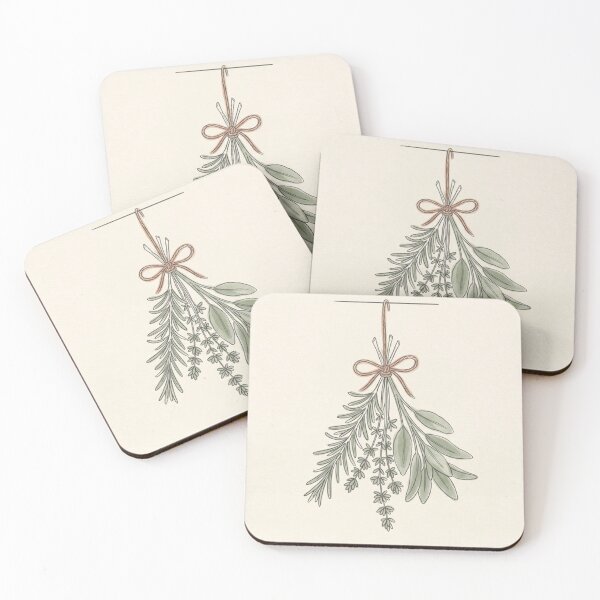 Item preview, Hanging Dried Herb Bundle | Minimalist Cottagecore Kitchen Art designed and sold by Zaramodo.
