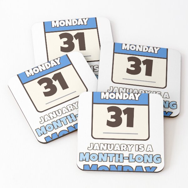 Item preview, January Is A Month Long Monday Funny January Blues Winter designed and sold by Bornprints.