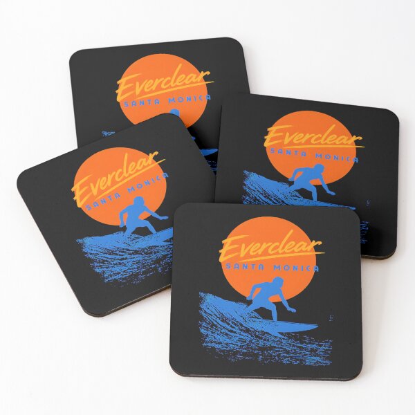 Item preview, Everclearss Santass Monicass Surfers Waves Orange Blue  designed and sold by KittedKool.